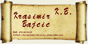 Krasimir Bajčić vizit kartica
